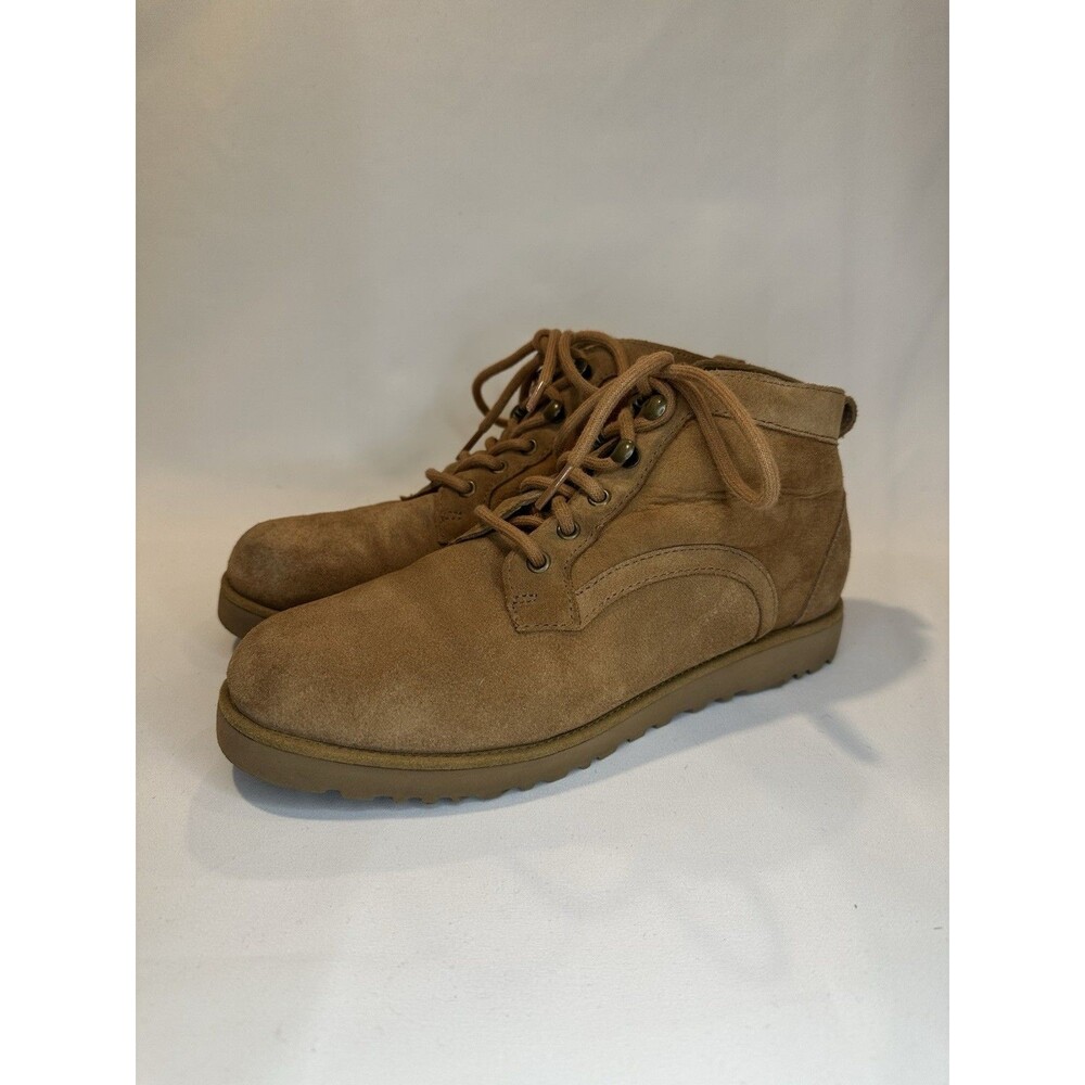 UGG Neumel Chukka Boots Chestnut Suede Sheepskin Women’s 8 1094269